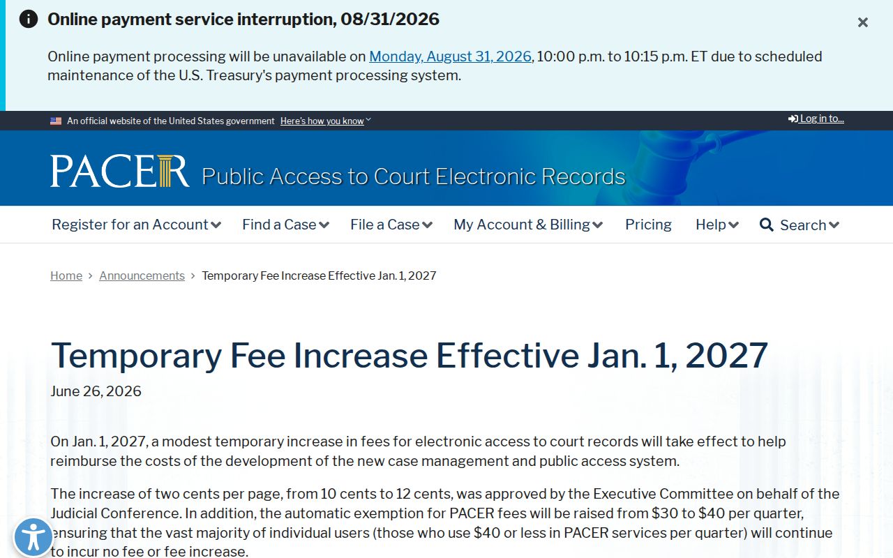 Lawrence County court records federal PACER source distinction