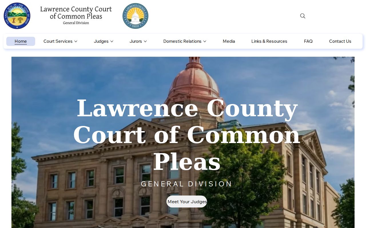 Lawrence County court docket Common Pleas General Division courthouse
